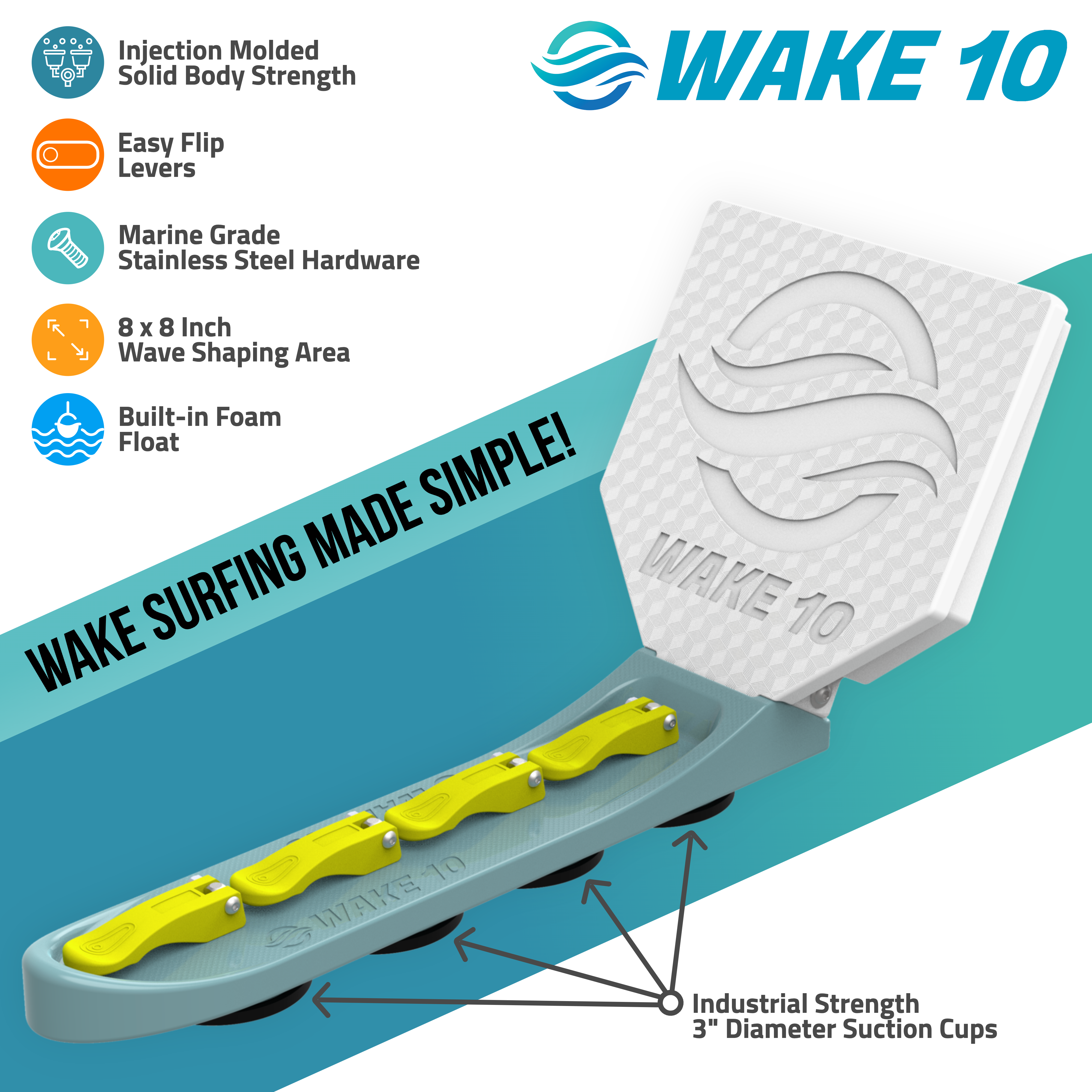 WAKE 10 Wakesurf Creator X4 Pro
